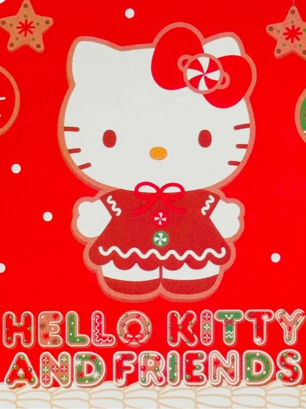 NEW Hello Kitty Large Snowman Christmas Pillow